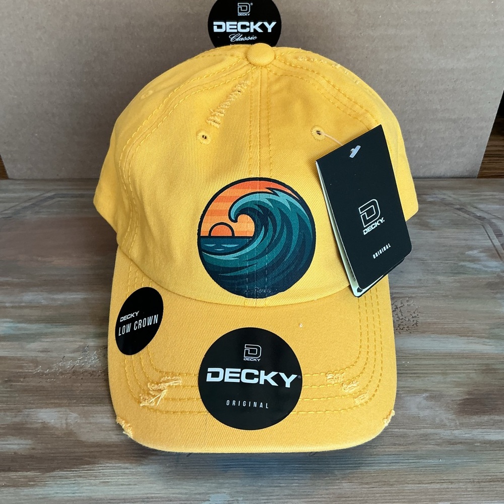 Sunset Wave distressed Decky relaxed cap